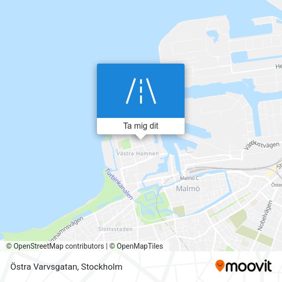 Östra Varvsgatan karta