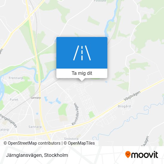 Järnglansvägen karta