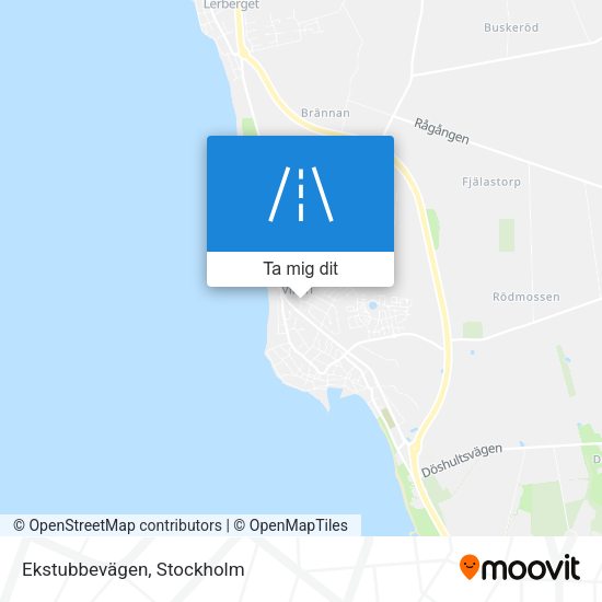 Ekstubbevägen karta