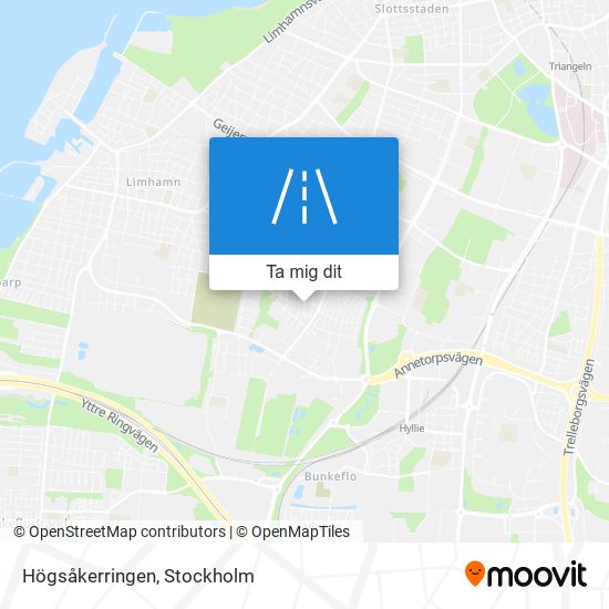 Högsåkerringen karta