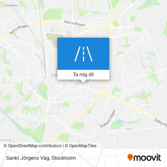 Sankt Jörgens Väg karta