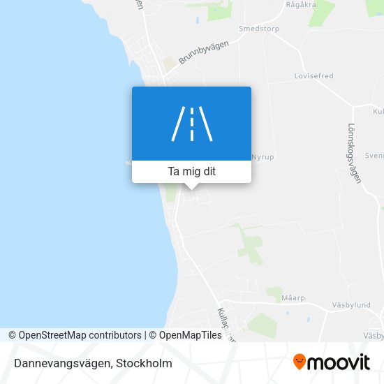 Dannevangsvägen karta