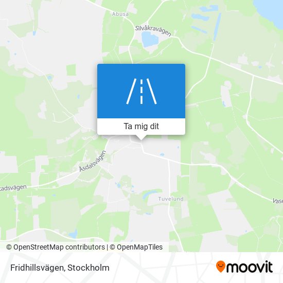 Fridhillsvägen karta