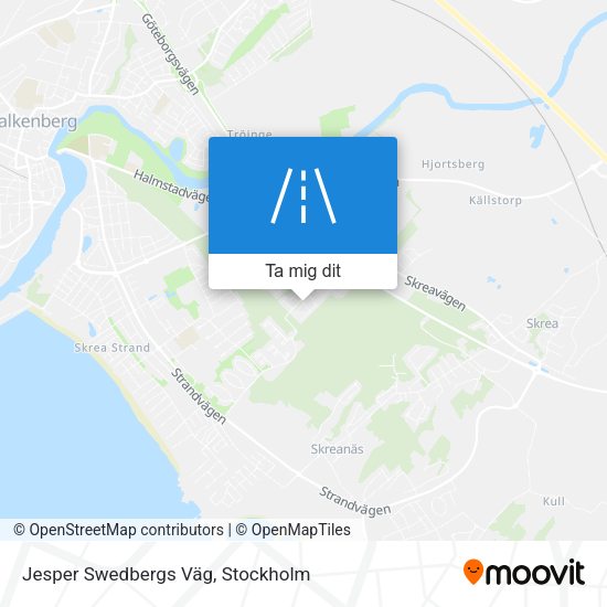 Jesper Swedbergs Väg karta