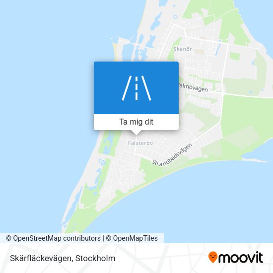 Skärfläckevägen karta