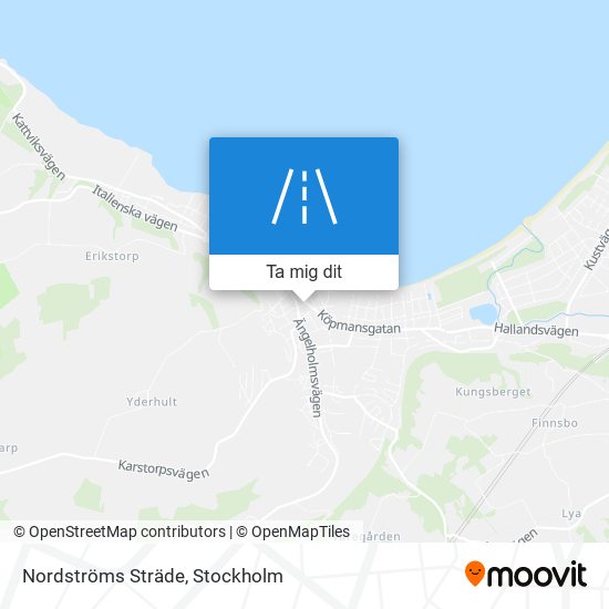 Nordströms Sträde karta