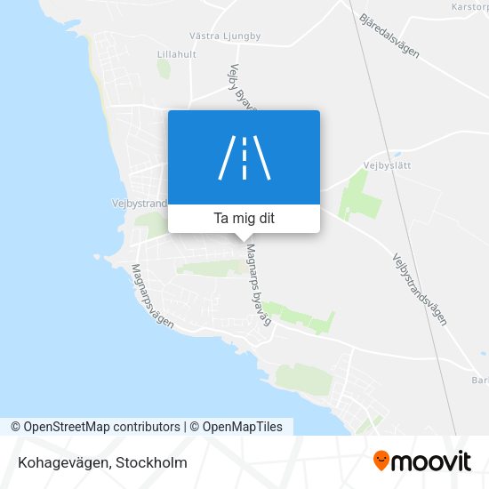 Kohagevägen karta
