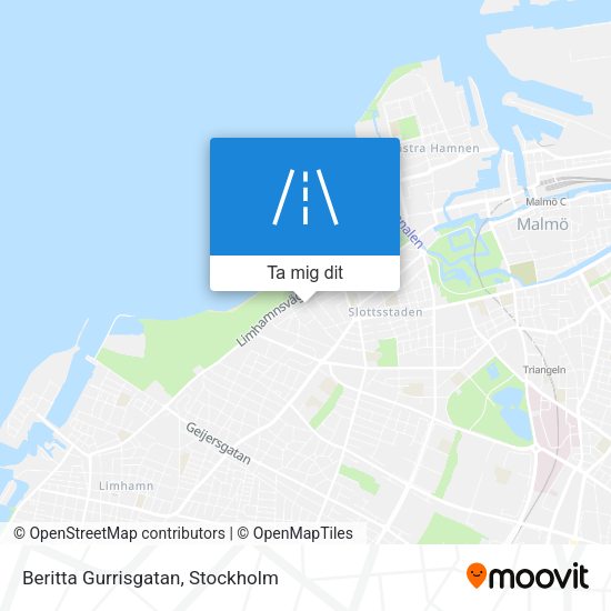 Beritta Gurrisgatan karta