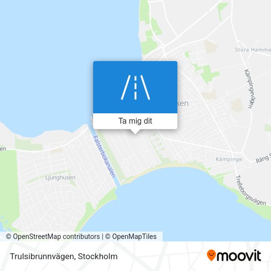 Trulsibrunnvägen karta