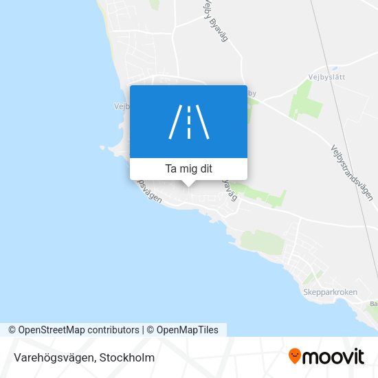 Varehögsvägen karta