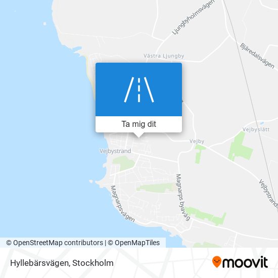 Hyllebärsvägen karta