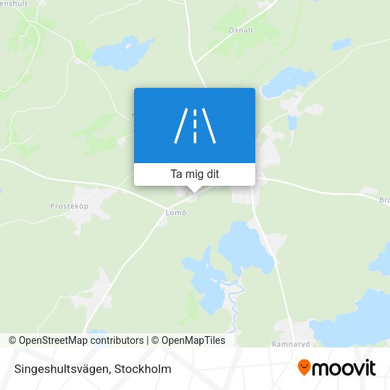 Singeshultsvägen karta