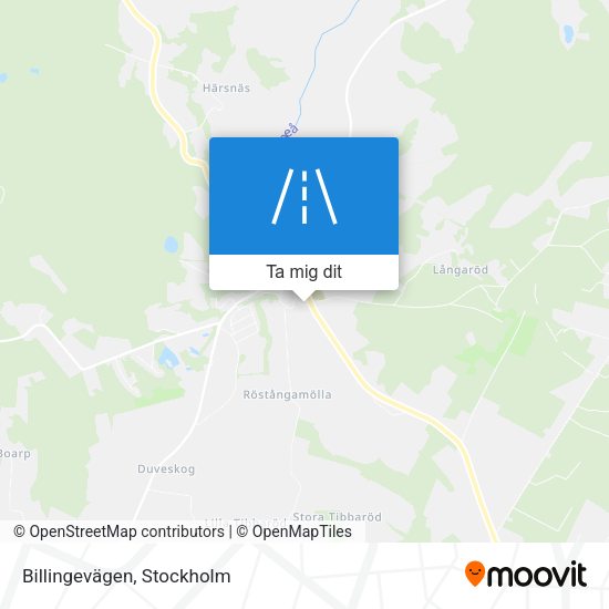 Billingevägen karta