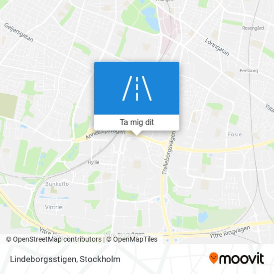 Lindeborgsstigen karta