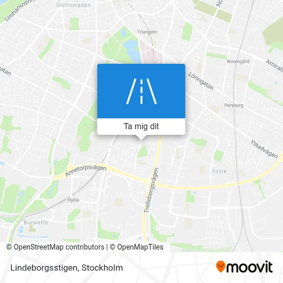 Lindeborgsstigen karta