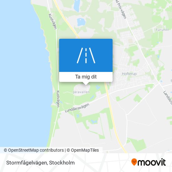 Stormfågelvägen karta