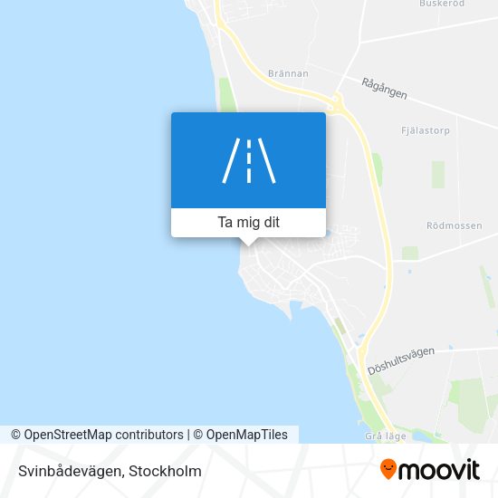 Svinbådevägen karta
