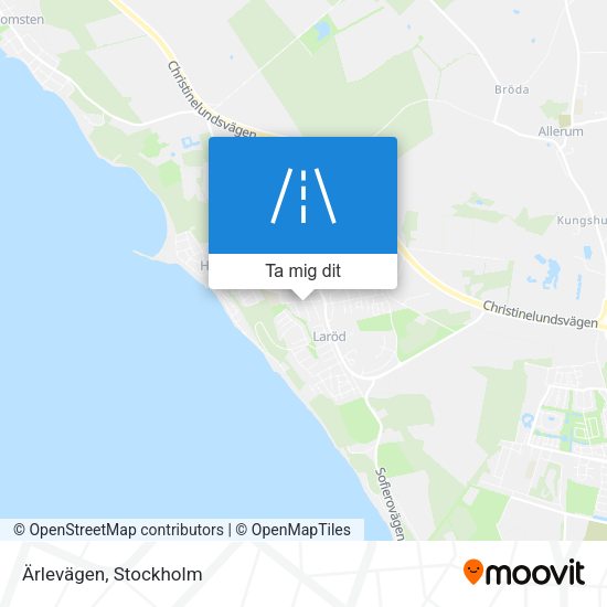 Ärlevägen karta