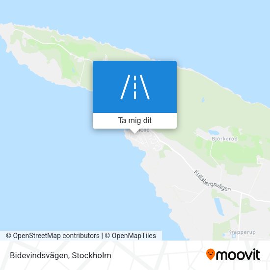 Bidevindsvägen karta