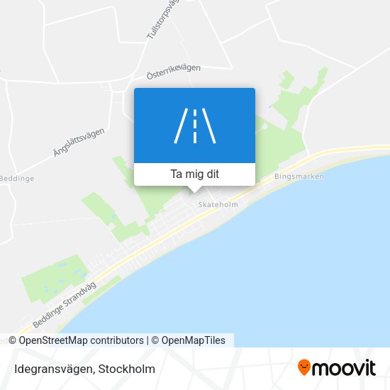 Idegransvägen karta
