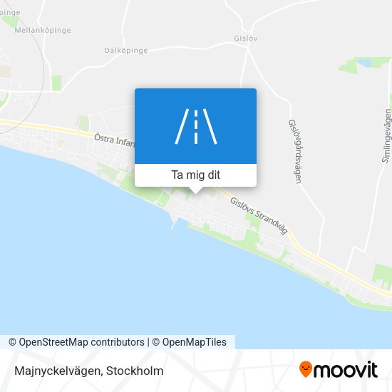 Majnyckelvägen karta