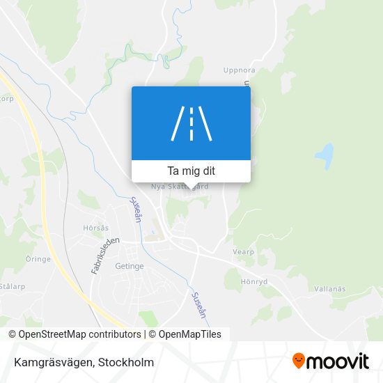 Kamgräsvägen karta