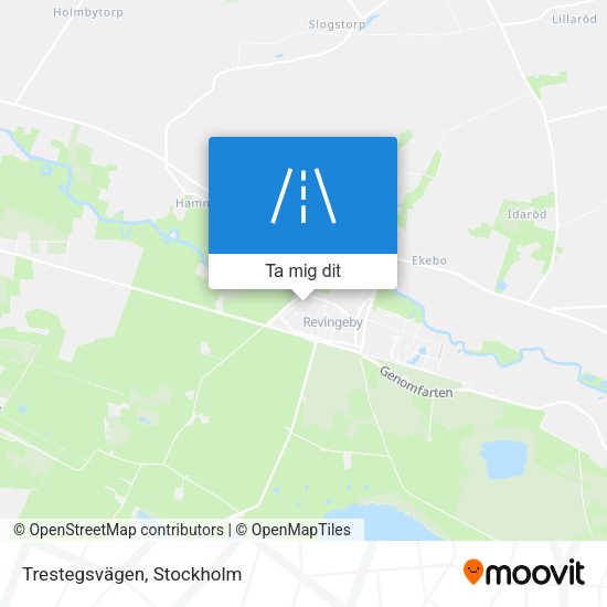 Trestegsvägen karta