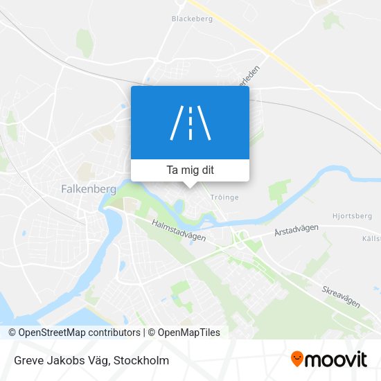 Greve Jakobs Väg karta