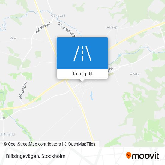 Bläsingevägen karta