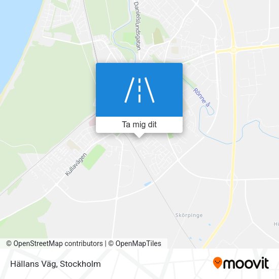 Hällans Väg karta