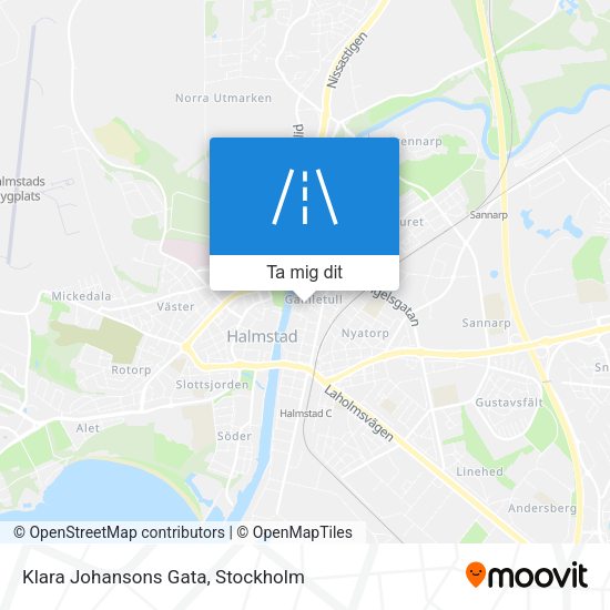 Klara Johansons Gata karta