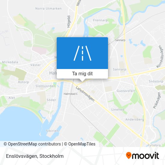 Enslövsvägen karta