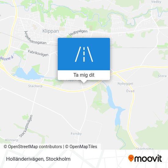 Holländerivägen karta