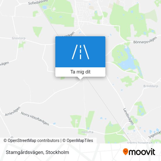 Stamgårdsvägen karta