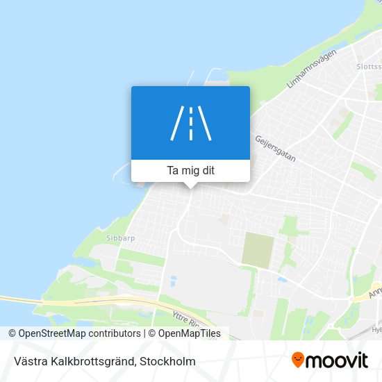 Västra Kalkbrottsgränd karta