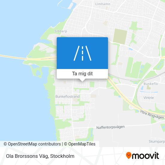 Ola Brorssons Väg karta