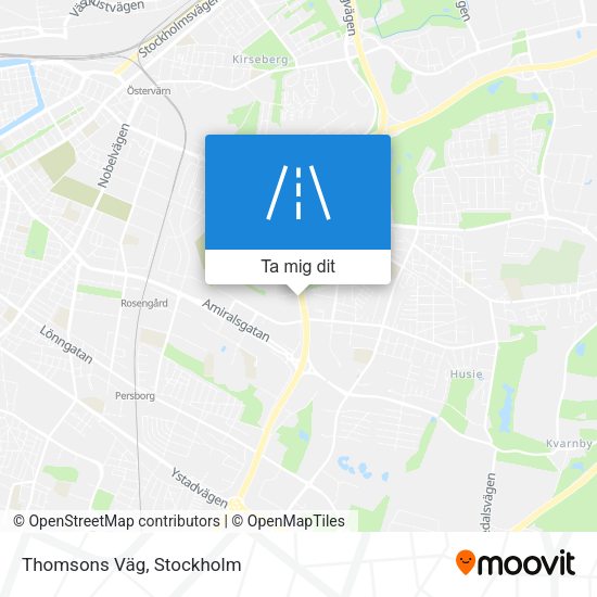 Thomsons Väg karta