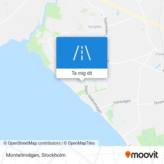 Montelinvägen karta