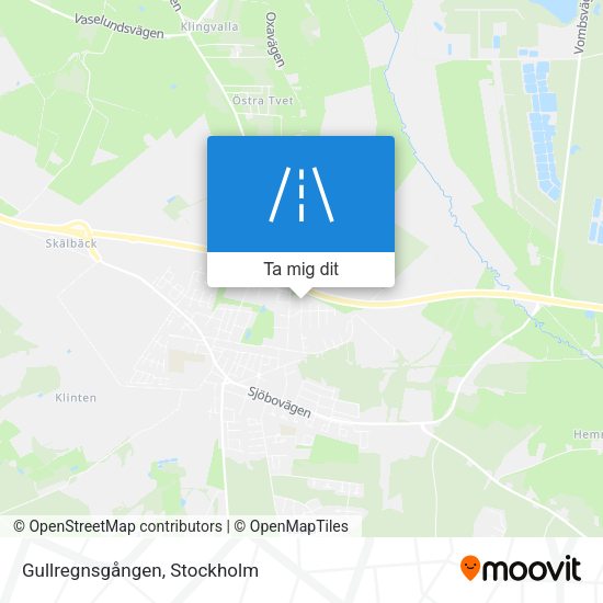 Gullregnsgången karta