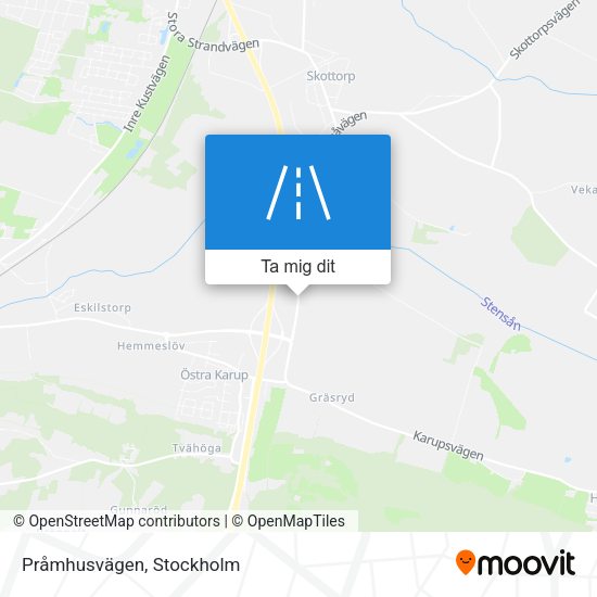 Pråmhusvägen karta