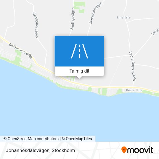 Johannesdalsvägen karta