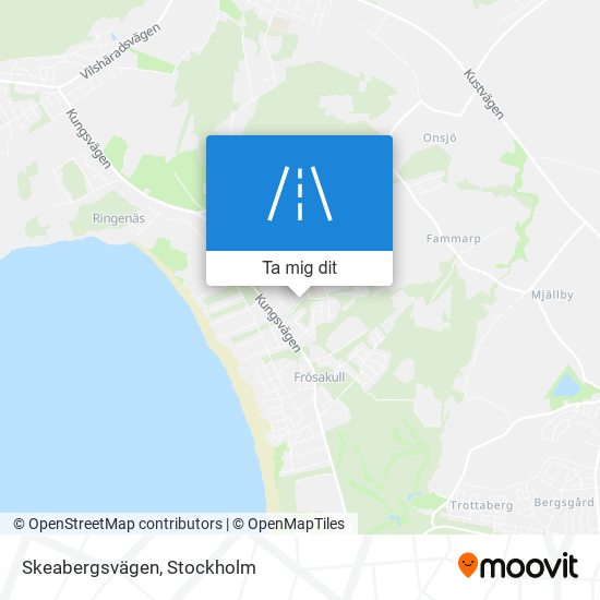 Skeabergsvägen karta