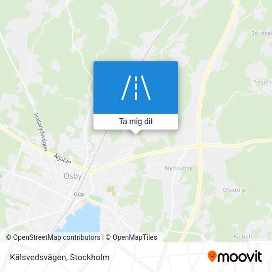 Kälsvedsvägen karta