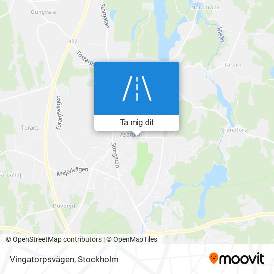 Vingatorpsvägen karta