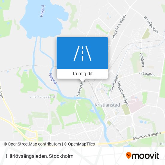 Härlövsängaleden karta