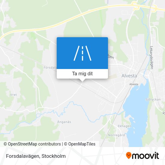 Forsdalavägen karta