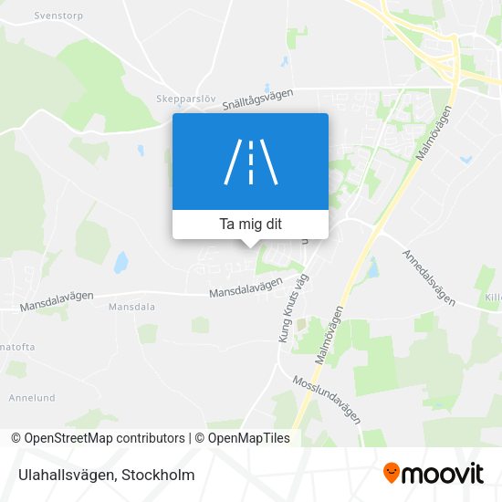 Ulahallsvägen karta