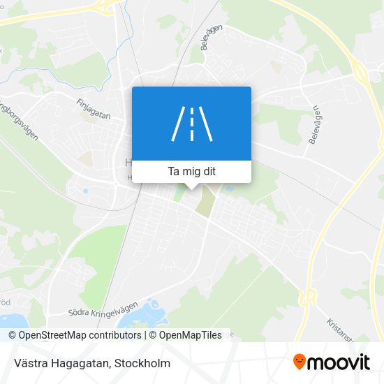 Västra Hagagatan karta
