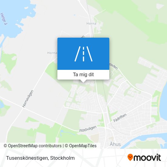 Tusenskönestigen karta