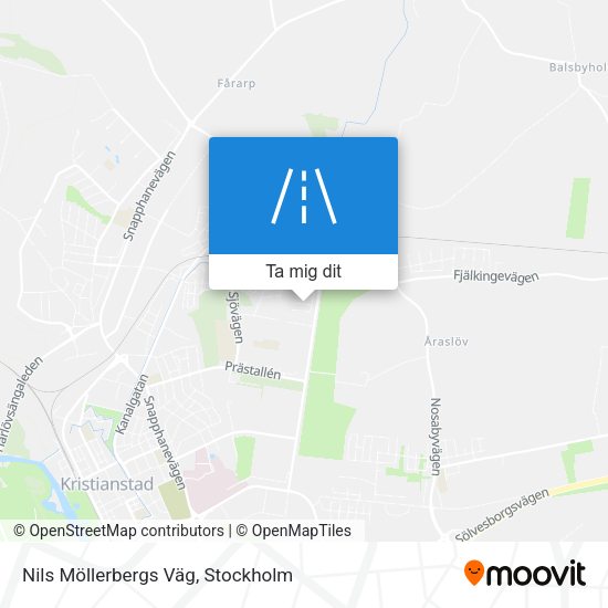 Nils Möllerbergs Väg karta